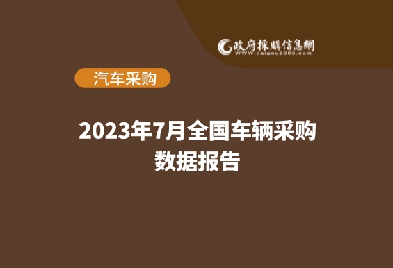 车辆数据7月