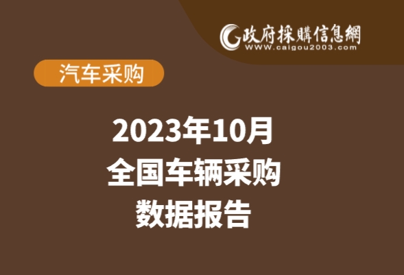 10月车辆采购数据
