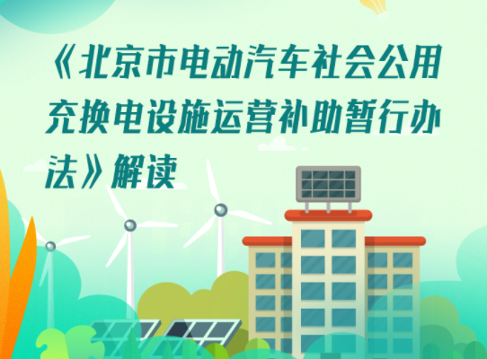 图解 | 《北京市电动汽车社会公用充换电设施运营补助暂行办法》
